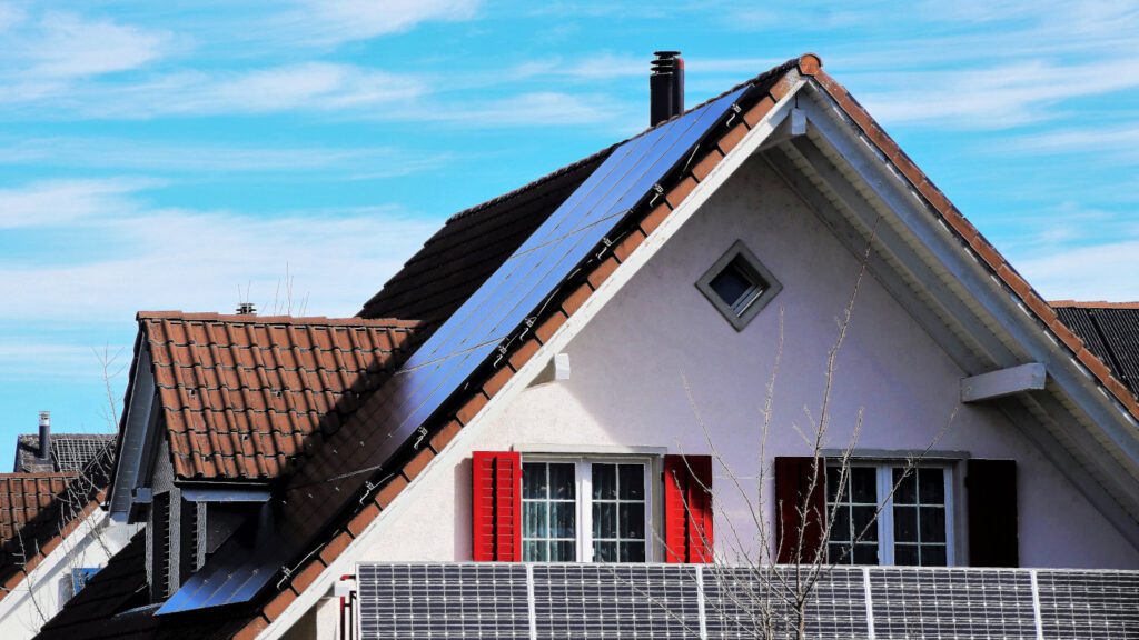 Solar panels on a house roof — do solar panels improve EPC rating