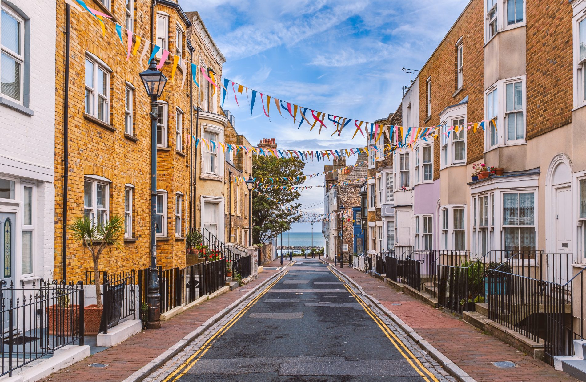 Terraced houses in Ramsgate with sea views